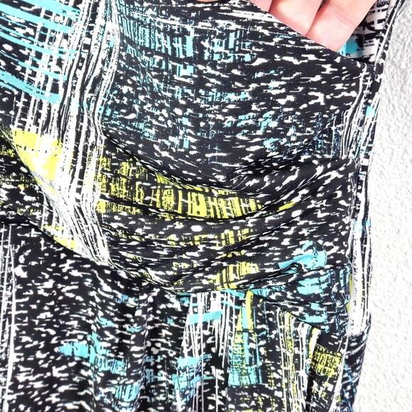 BCBGMaxAzria Women’s Dress Wearable Art Print Sleeveless Bodycon Y2K Size Small - Picture 4 of 7